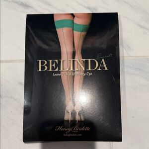 Honey Birdette Belinda Thigh High Stay-Ups - Emerald M